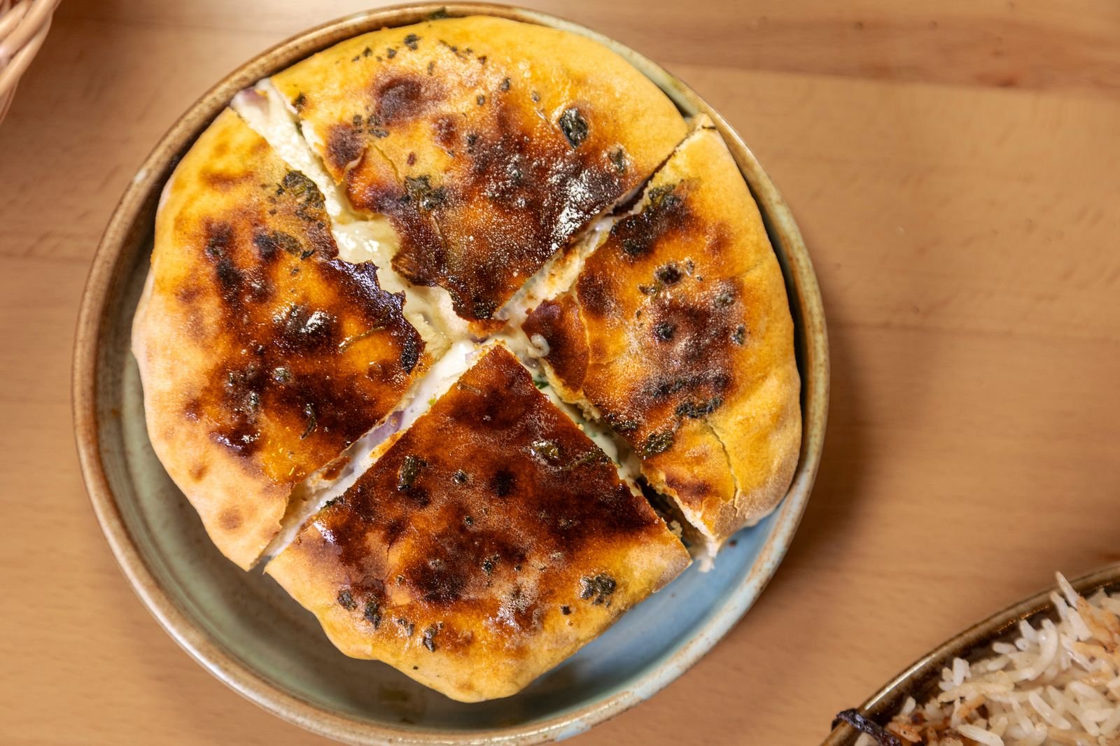 Chili Cheese Kulcha at Sufra Yemeni Restaurant Lombard